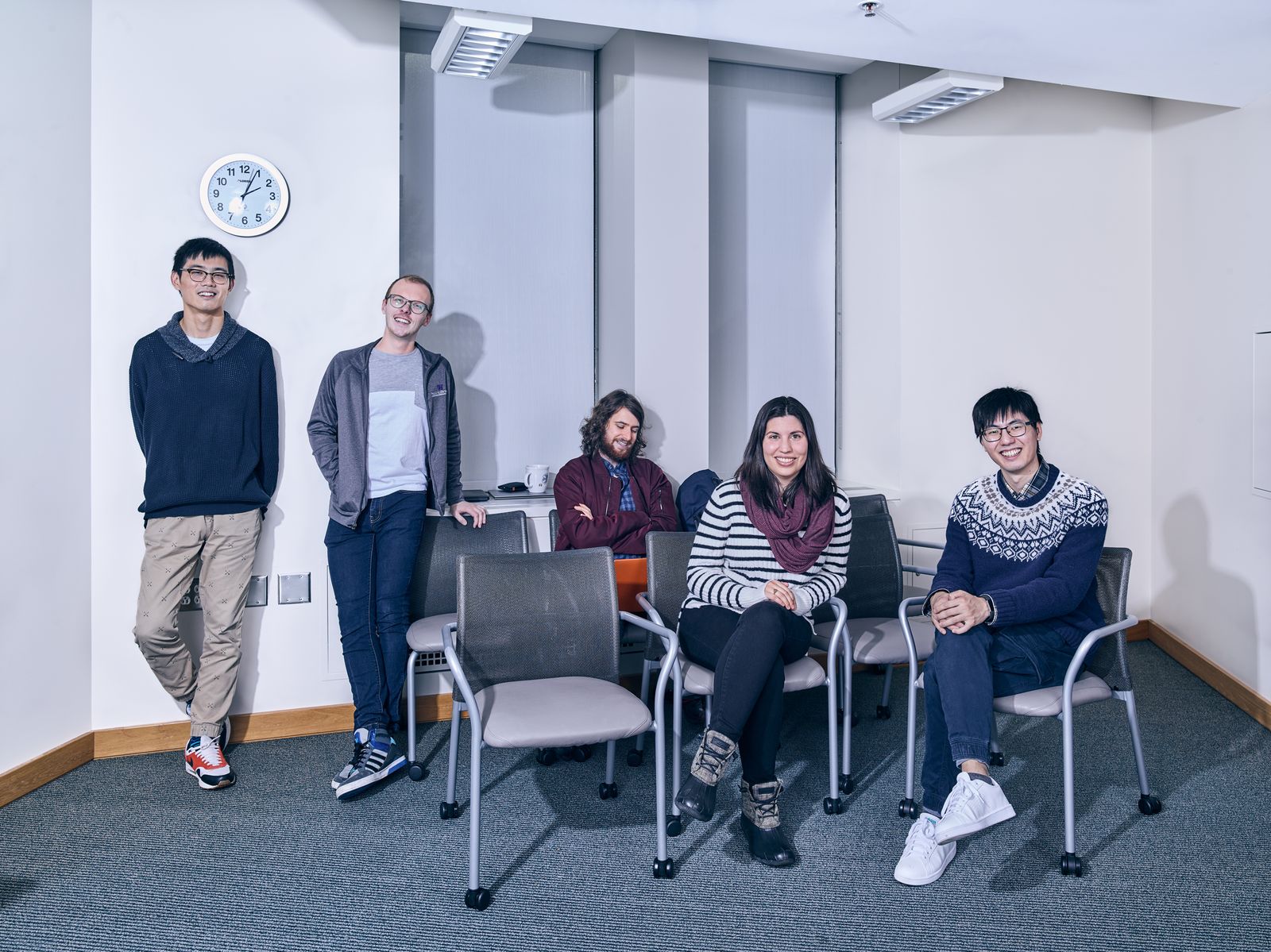 Image may contain Sitting Human Person Footwear Clothing Shoe Apparel Pants Furniture Chair Room and Indoors