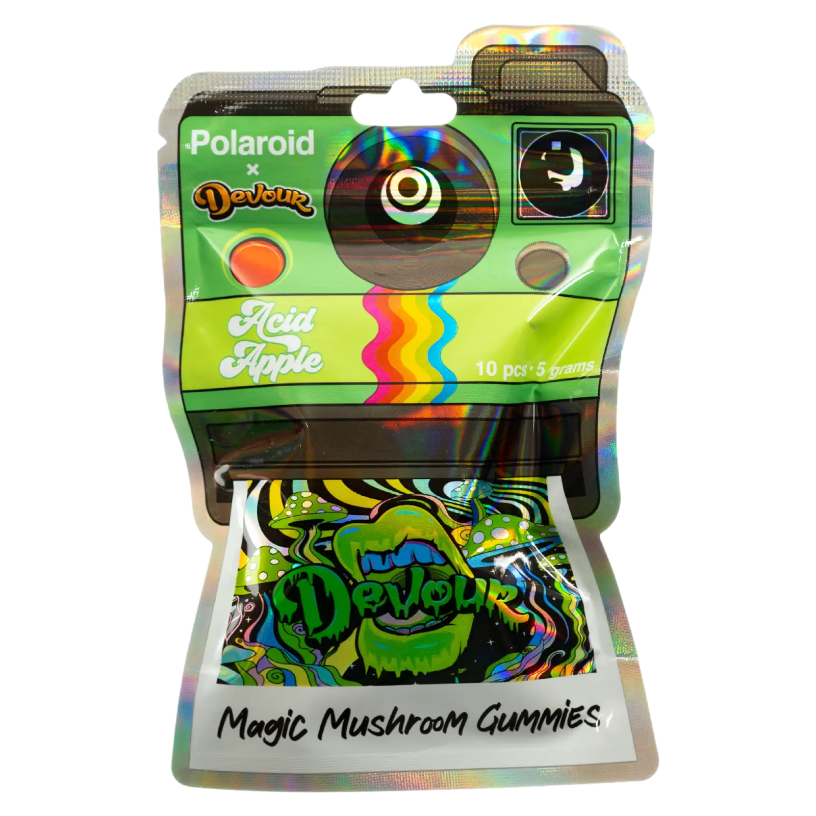 Polaroid x Devour Shroom Gummies 5G