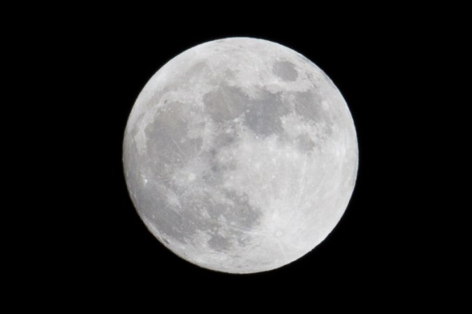 It will be a full moon tomorrow night.