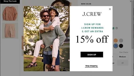 ecommerce conversion optimization using exit intent pop up