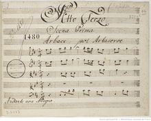 Partition Artaserse Opera Del Sig.r Baldasser Galuppi Partition Artaserse Opera Del Sig.r Baldasser Galuppi