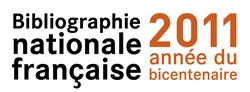 Logo du bicentenaire de la Bibliographie nationale française
