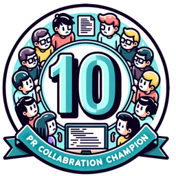I have participated in pull requests with 10 or more people I have participated in pull requests with 10 or more people