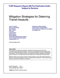 Mitigation Strategies for Deterring Transit Assaults