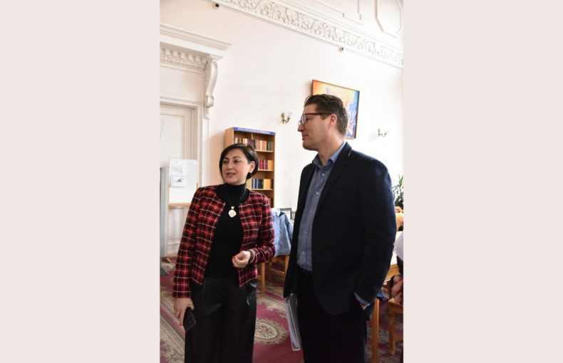 The National Library of Armenia hosted the cultural attaché of the US Embassy in Armenia, Nathan Austin