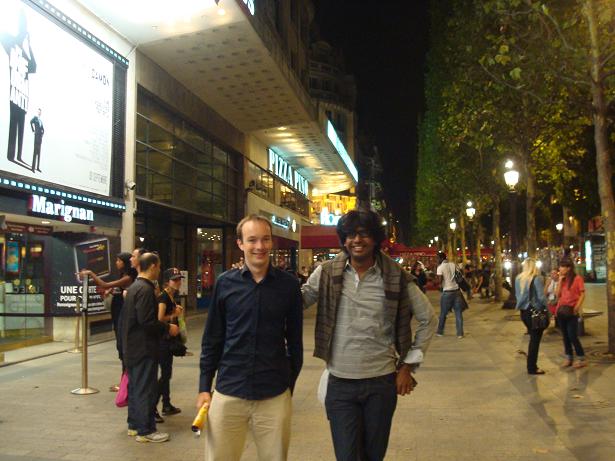 Benoît & I, at Champs Élysées, Paris, France (8th Sept 2009)