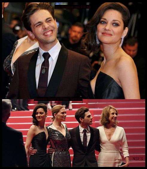 TOP: Xavier Dolan & Marion Cotillard BELOW: The Female cast of the movie, with the young Director, Dolan