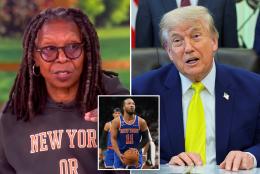 ‘The View’ host Whoopi Goldberg offers rare defense of Trump: ‘Anybody who’s a Knicks fan should be there’
