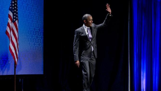 President Barack Obama waves as he arrive to speak at the Catholic Hospital Association Conference about healthcare reform, Tuesday, June 9, 2015, at the Washington Marriott Wardman Park in Washington. (AP Photo/Carolyn Kaster)