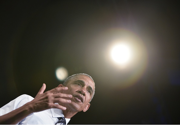 US President Barack Obama speaks during a fundraiser for Washington Governor Jay Inslee at the Washington State Convention Center in Seattle, Washington on June 24, 2016. / AFP / Mandel Ngan (Photo credit should read MANDEL NGAN/AFP/Getty Images)