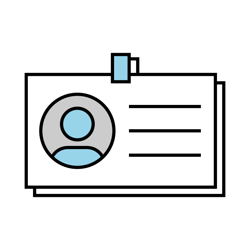 Employee badge icon