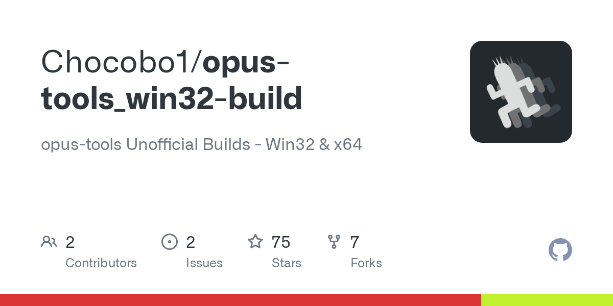 opus-tools 0.1.10 （WIN64）