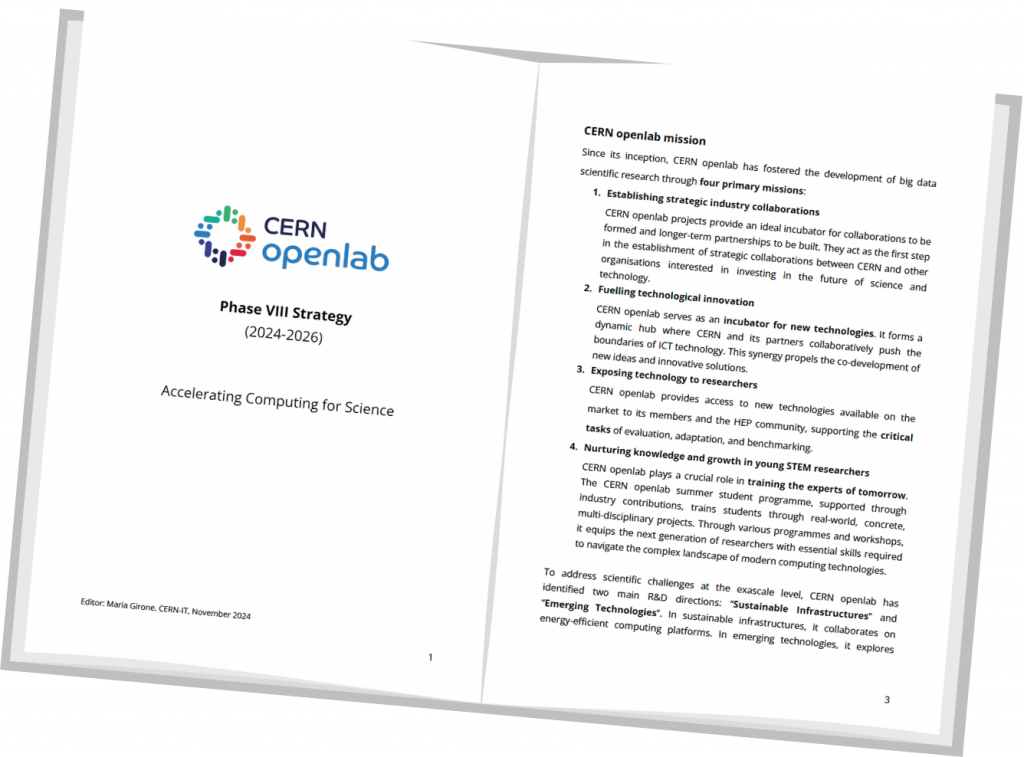 Image of the CERN openlab phase VIII strategy document