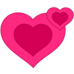 pixabella_Two_Pink_Hearts_Together.png image