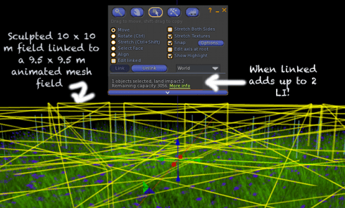 mesh animated grass field & sculpt field