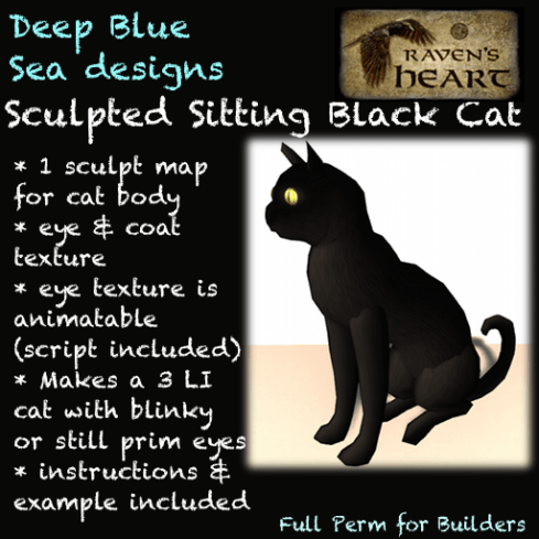 DBS & RH sign for sitting black cat