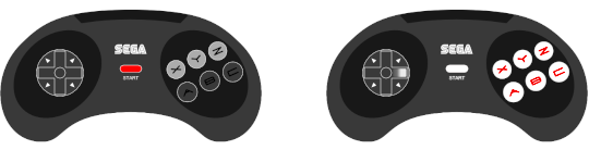 6 button Mega Drive