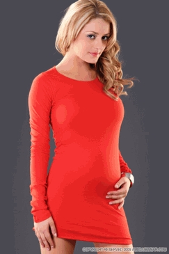 orange dress