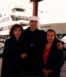 Nate Terani in his Navy days