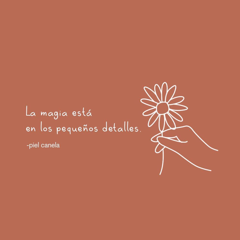 La magia está en los pequeños detalles.