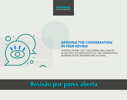 Imagen promocional del editorial de las Memórias do Instituto Oswaldo Cruz Imagen promocional del editorial de las Memórias do Instituto Oswaldo Cruz