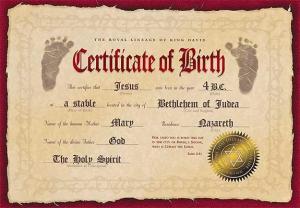 Jesusbirthcertificate