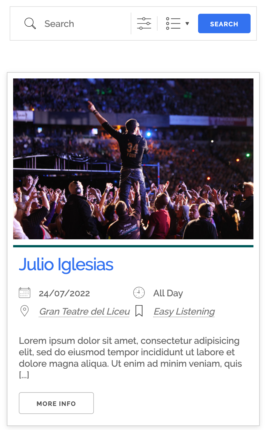 Responsive lists that adapt to the size of its containing content.