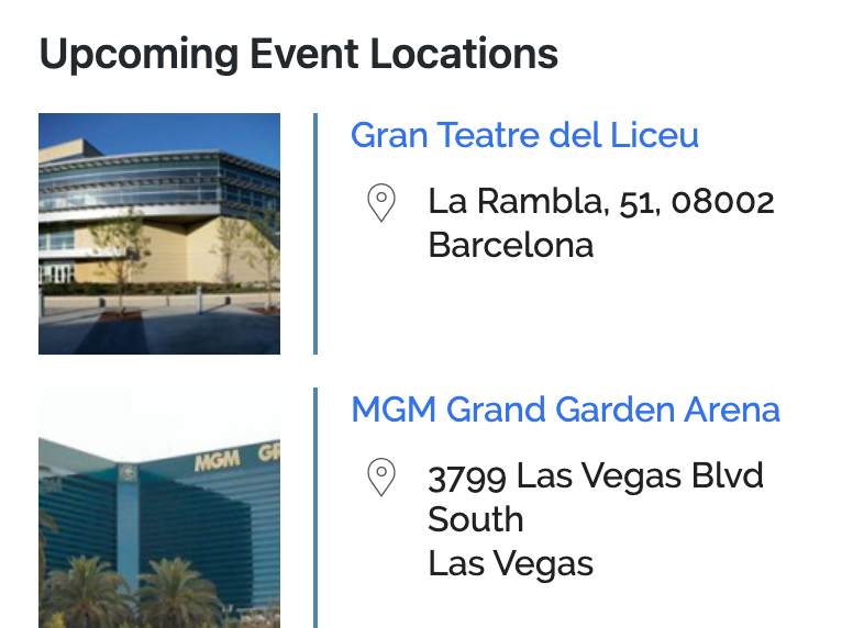 Display information about your location in widgets, blocks and shortcodes too.