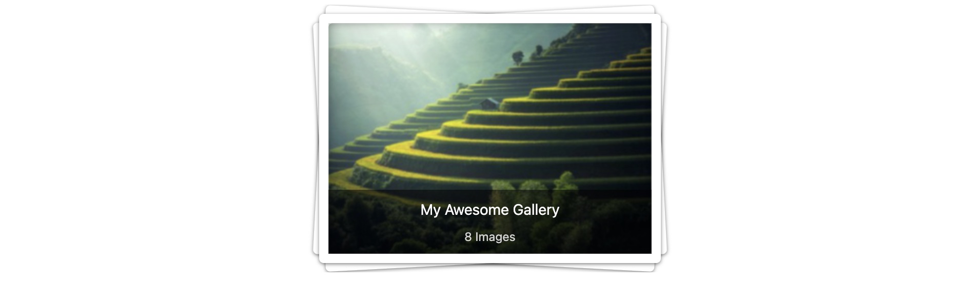 Frontend example with single thumbnail layout