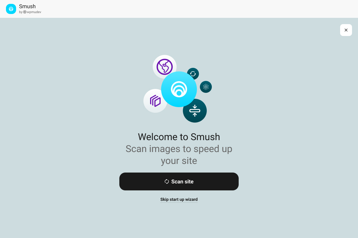 Configure your site in seconds.