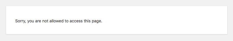 Contributor denied access to WordPress dashboard