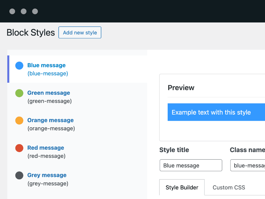 Block Styles in the PublishPress Blocks plugin