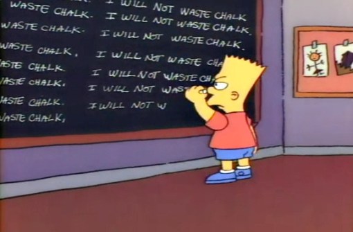 Bart's Blackboard