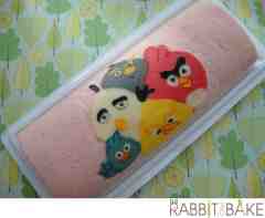 Strawberry angry birds roll