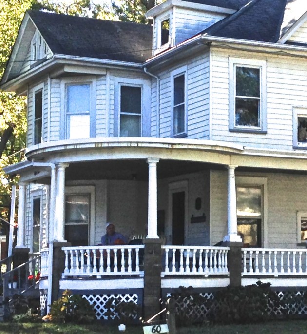One of the large old homes in town (most of it isn't in the picture). I had to take this pic because whenever we go there, there are always people sitting on the porch with a couple bottles of wine! Always!