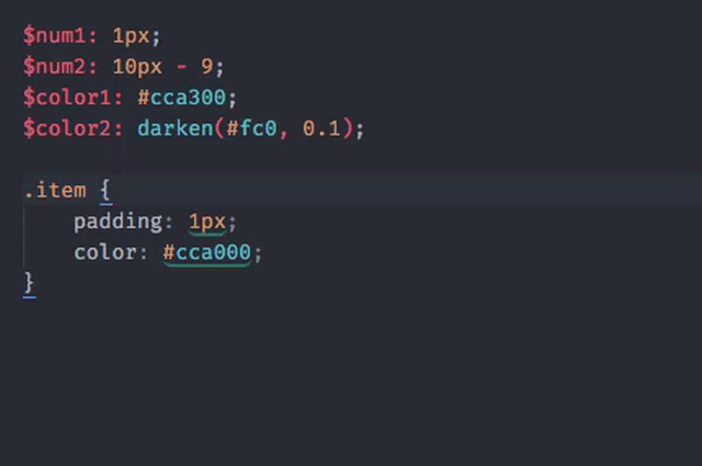 Suggested variables example