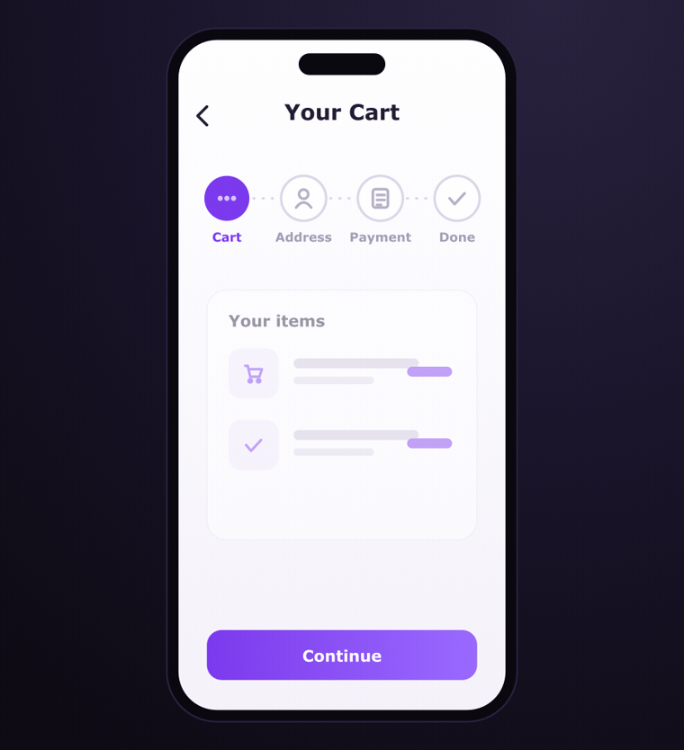 Horizontal checkout
