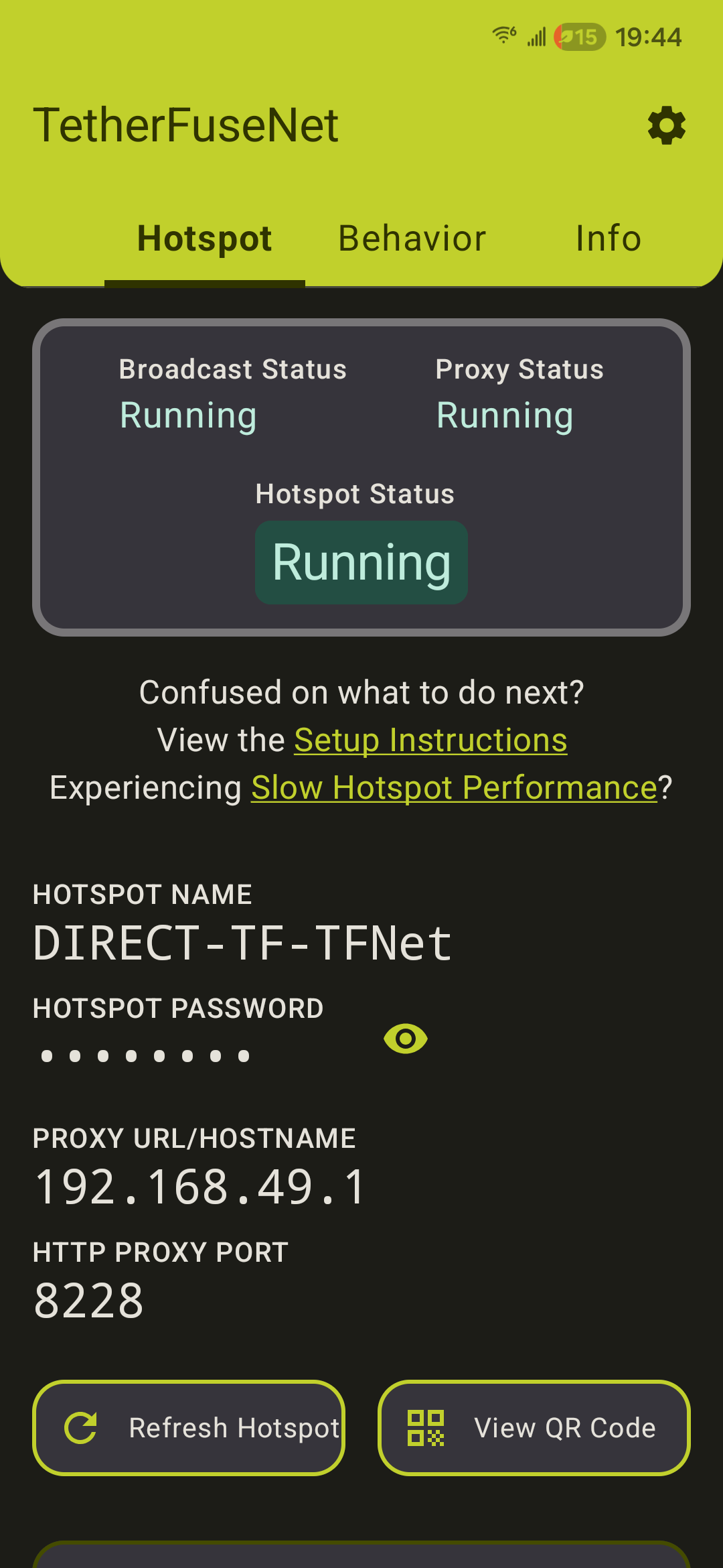 Dark Mode: Hotspot On