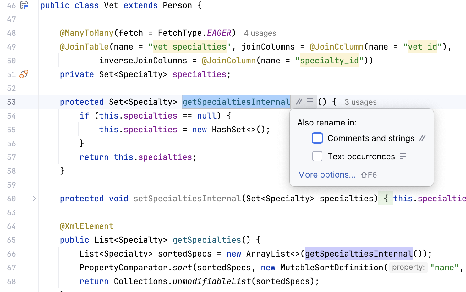 Additional Rename options Additional Rename options