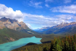 mountains and valley