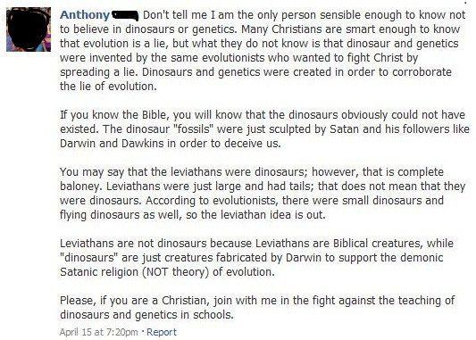 dinosaurs and genetics are the devil