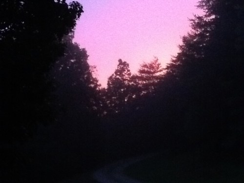 Sunset not as glowing