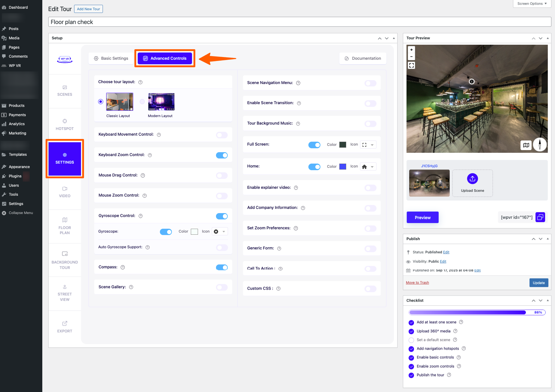 How To Enable Gyroscope Sensor On 360 Virtual Tours 1