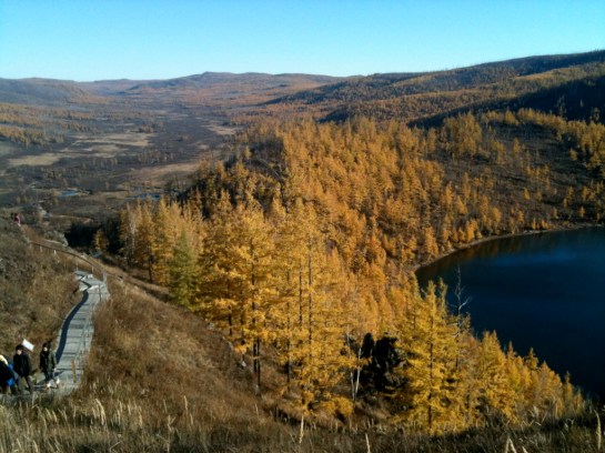 stairs to the heavenly lake