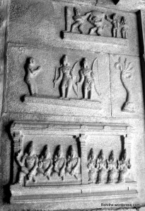 Sculptures depicting stories of Ramayana
