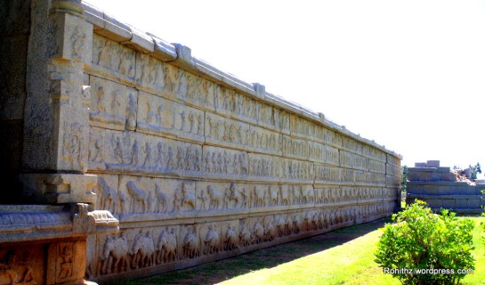 Hazara Rama temple outer wall..