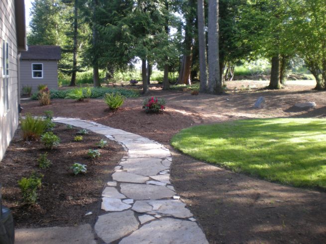 landscaping back side foundation bed side foundation bed after