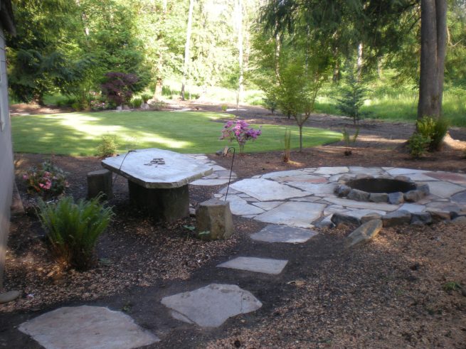 landscaping afters fire pit 004 fire pit after pic from a different angle