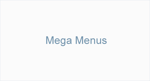 Mega Menus