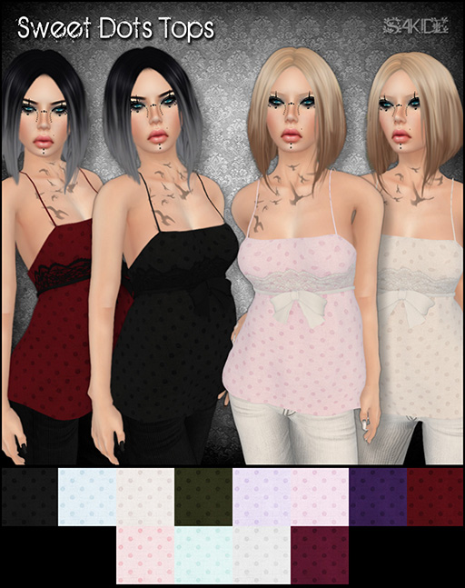 Sweet Dots Tops for The 100 Block